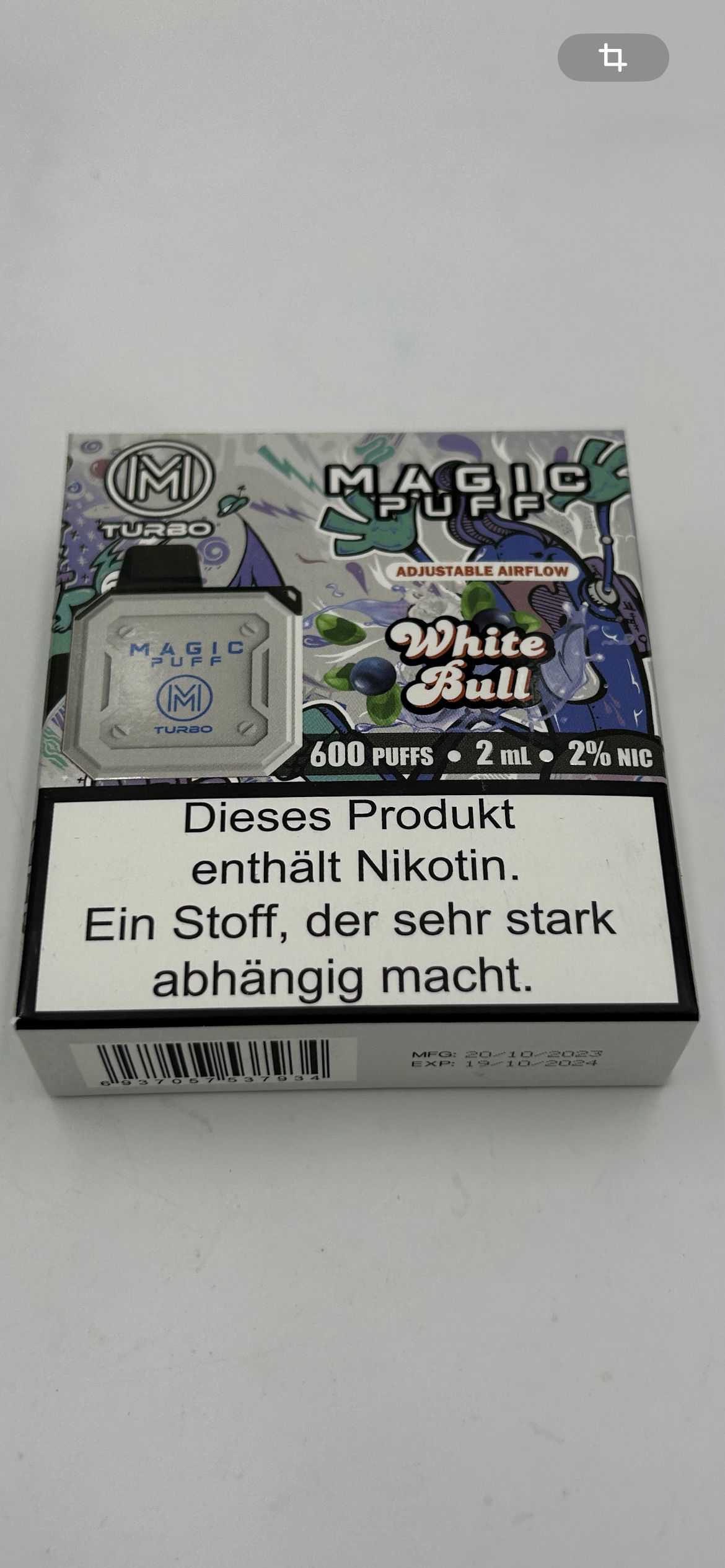 Magic Puff Turbo 800 puffs - verschiedene Sorten
