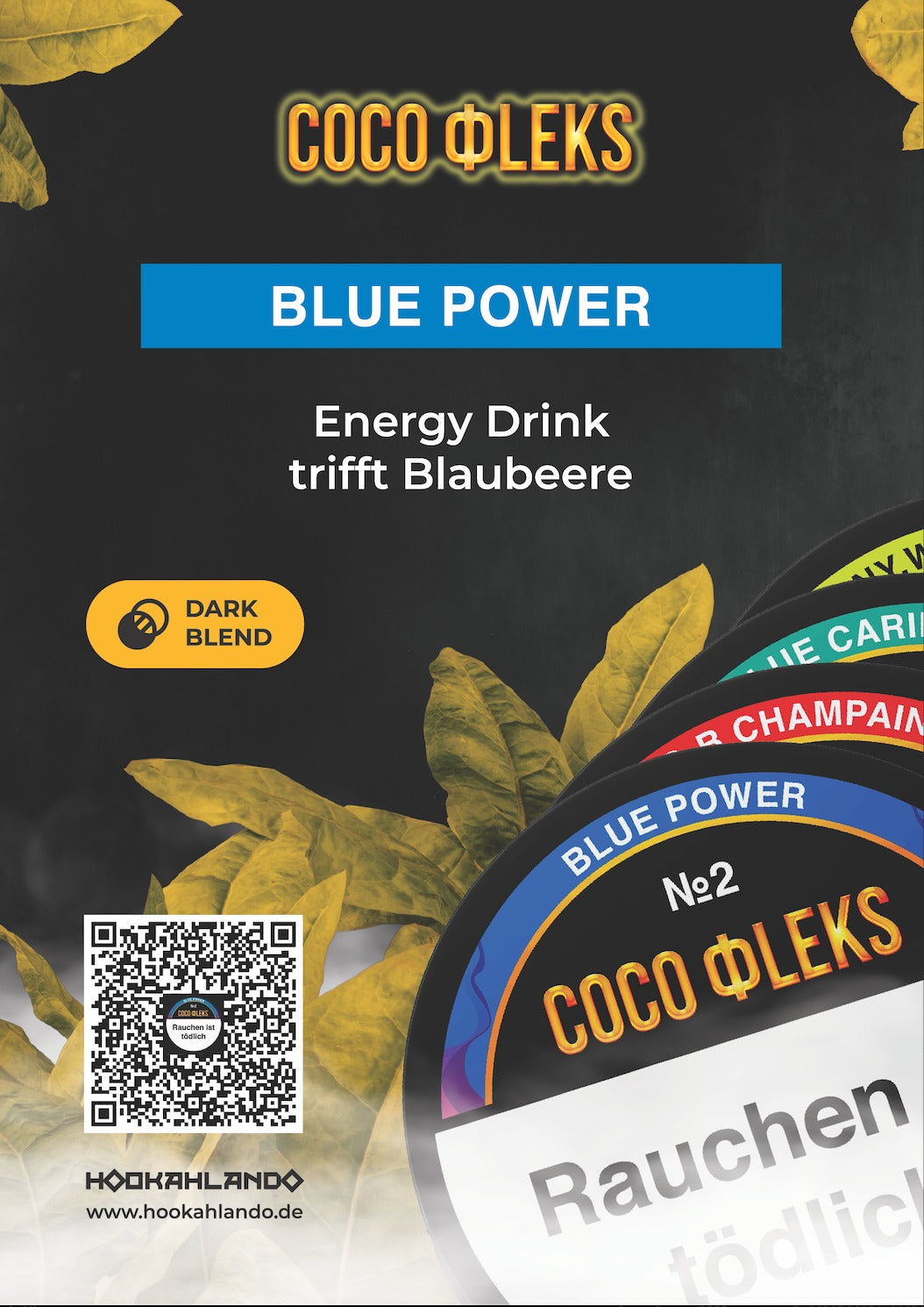 COCO FLEKS No2 BLUE POWER Dark Blend Tabak 20g