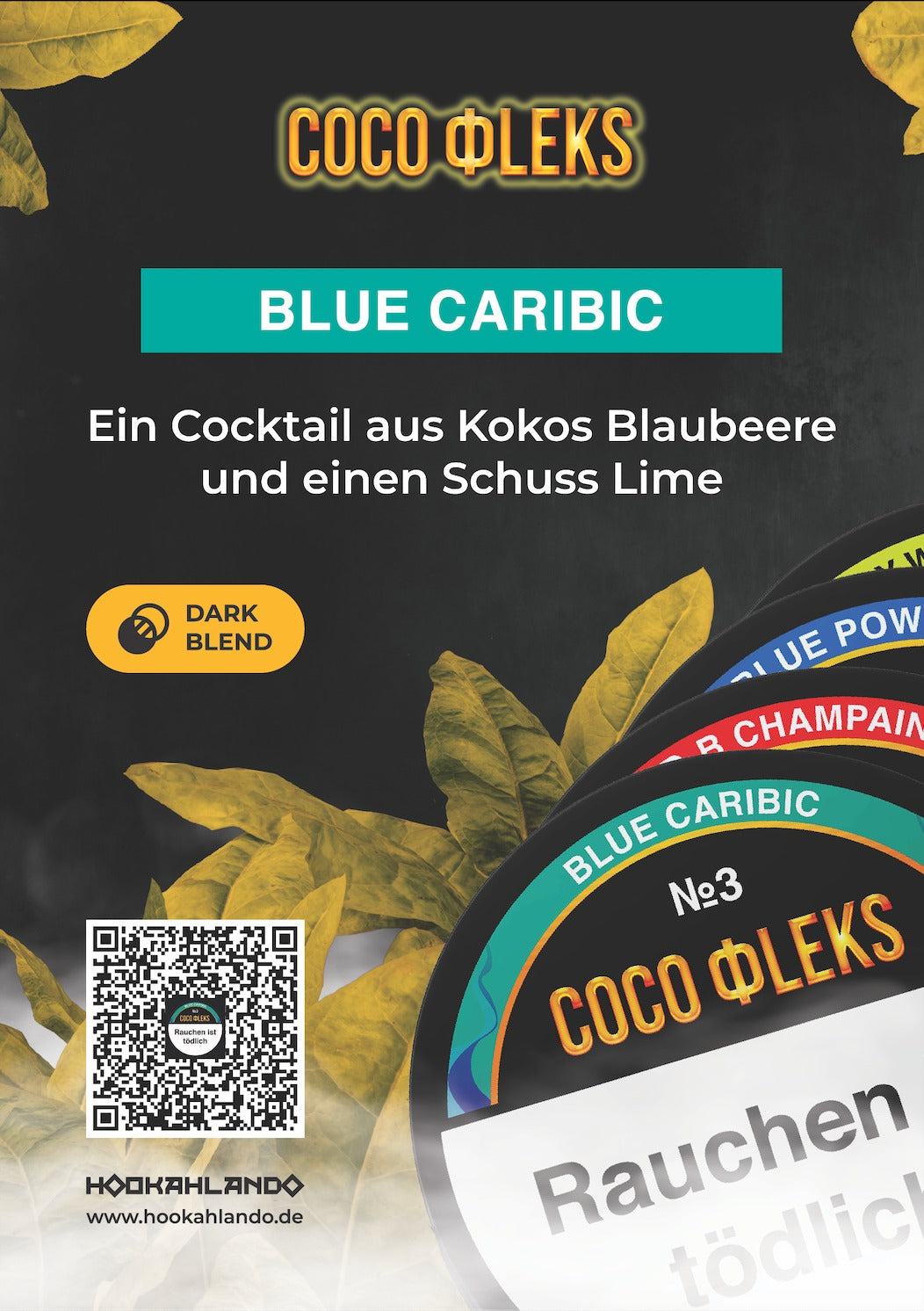 COCO FLEKS No3 BLUE CARIBIC Dark Blend Tabak 20g
