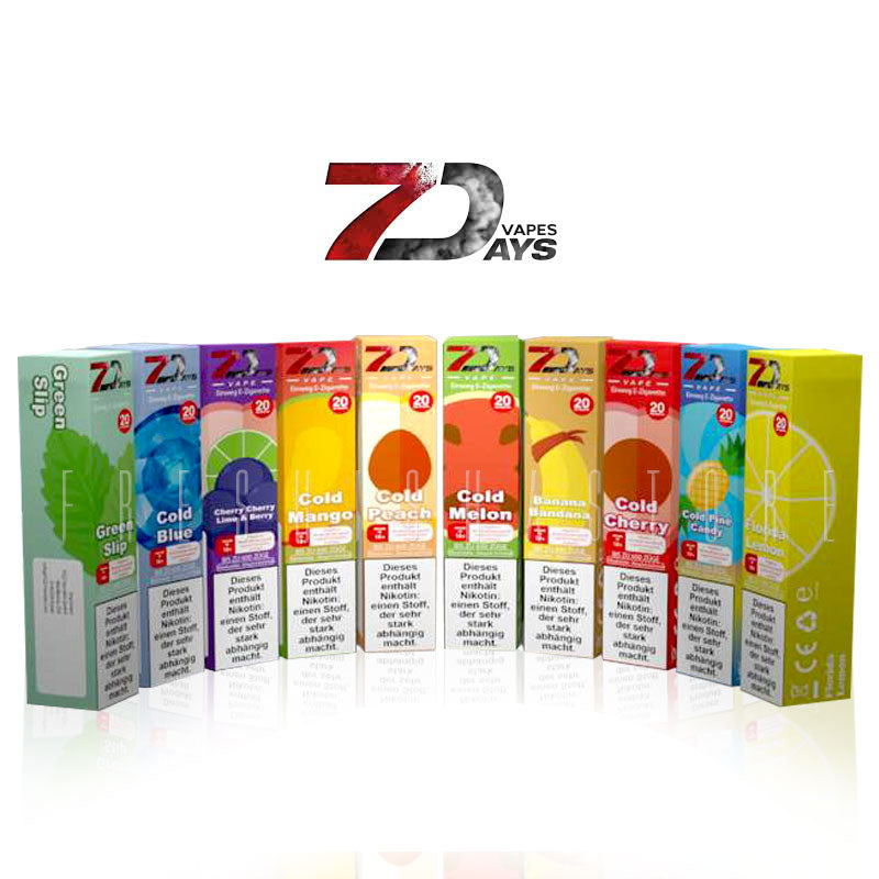 7Days Vape - Einweg E-Zigarette - MIT NIKOTIN hookahlando.de 7Days Vape - Einweg E-Zigarette - MIT NIKOTIN hookahlando.de