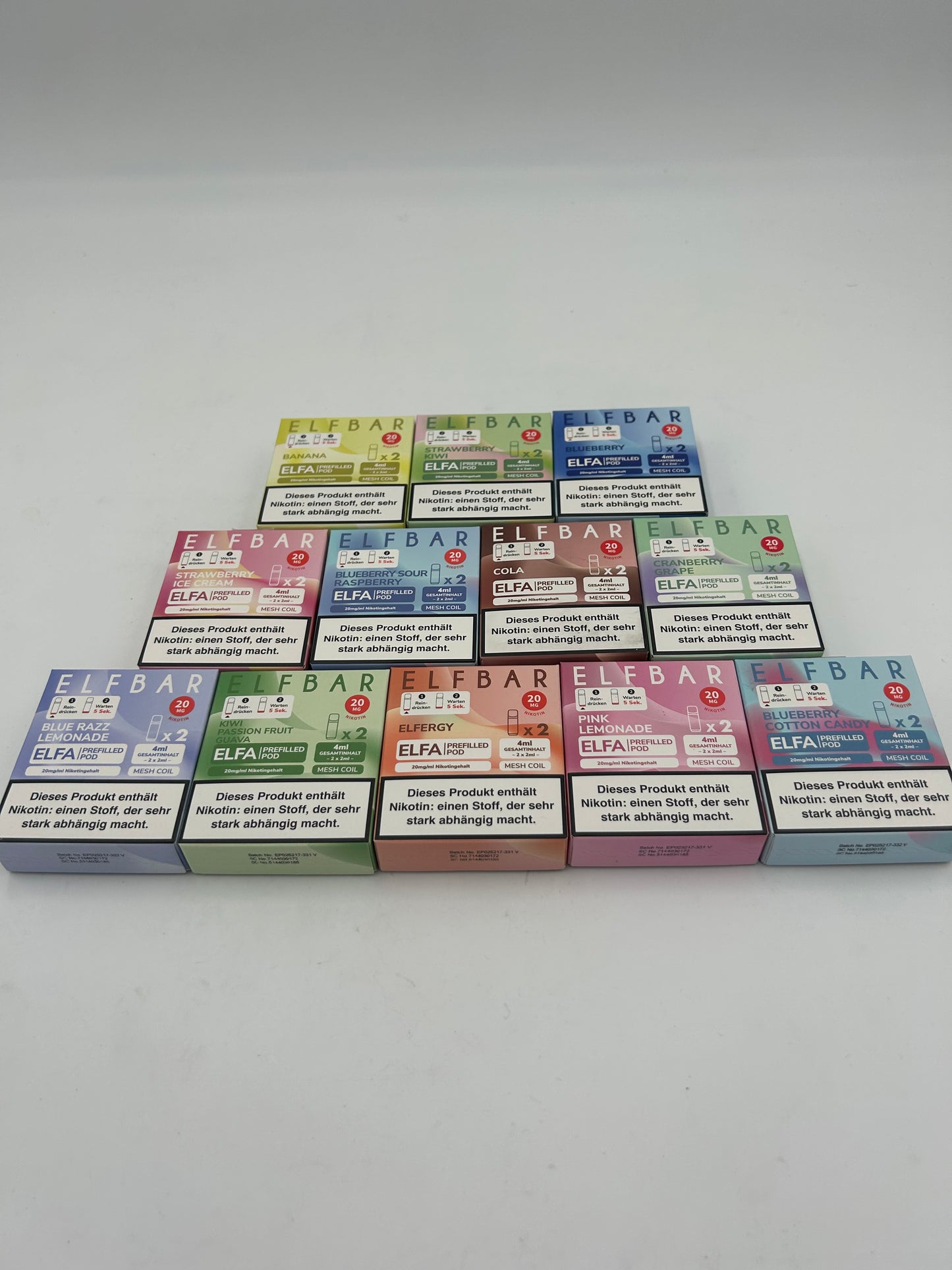 Elfa - prefilled Pods - verschiedene Geschmäcker 1 Packung = 2 Pods