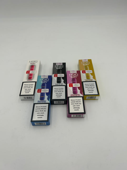 HQD Vapes - verschiedene Sorten