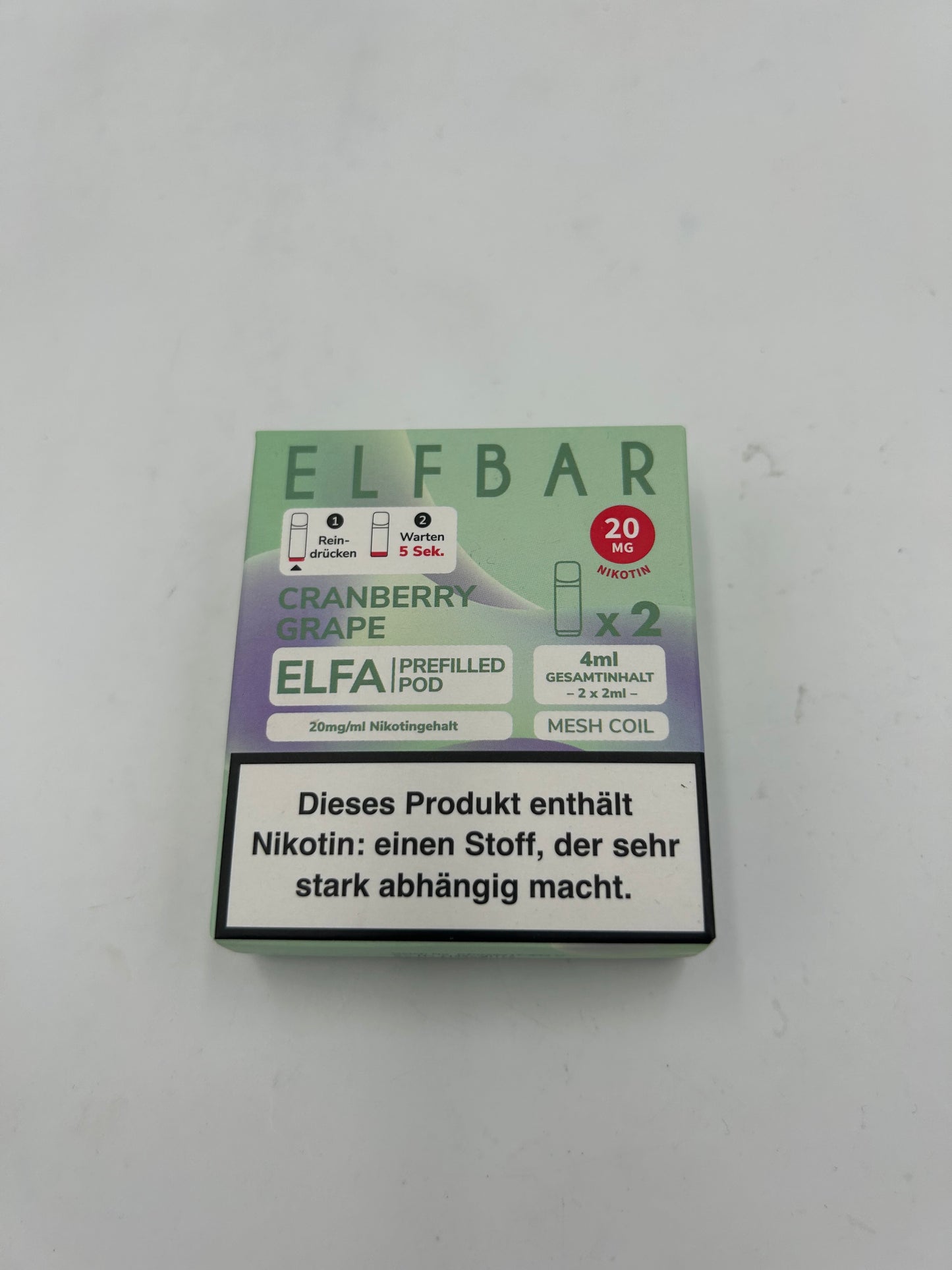 Elfa - prefilled Pods - verschiedene Geschmäcker 1 Packung = 2 Pods