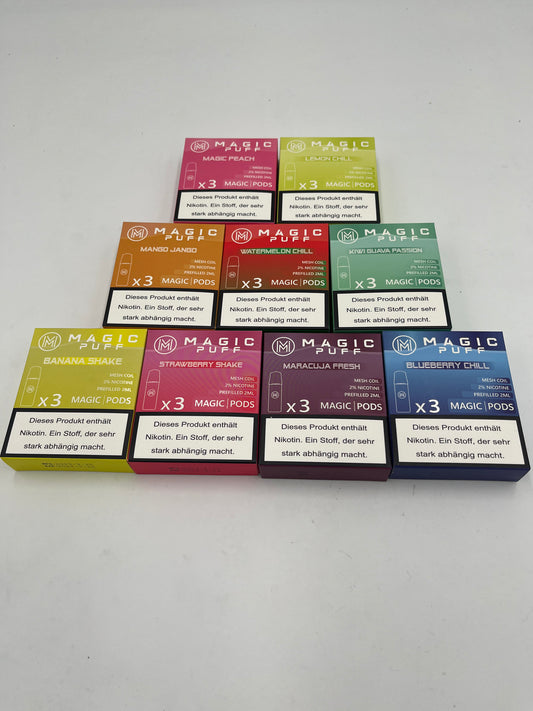 Magic Puff Pod's 1 Packung = 3 Pods -verschiede Sorten