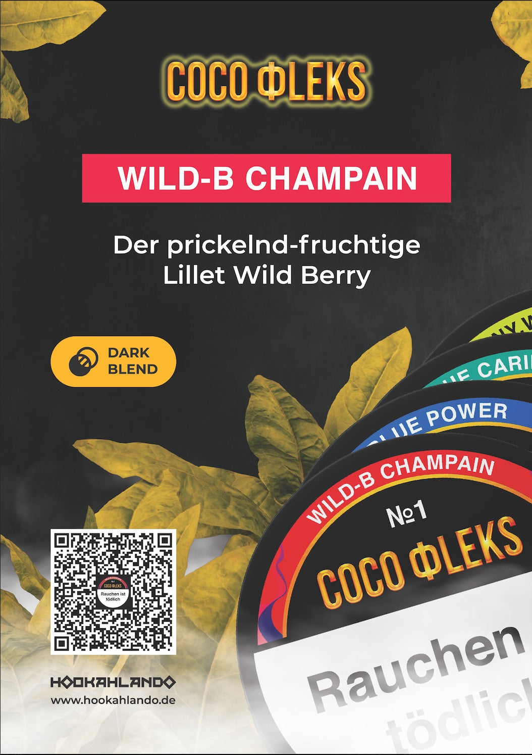 COCO FLEKS No1 WILD-B CHAMPAIN Dark Blend Tabak 20g
