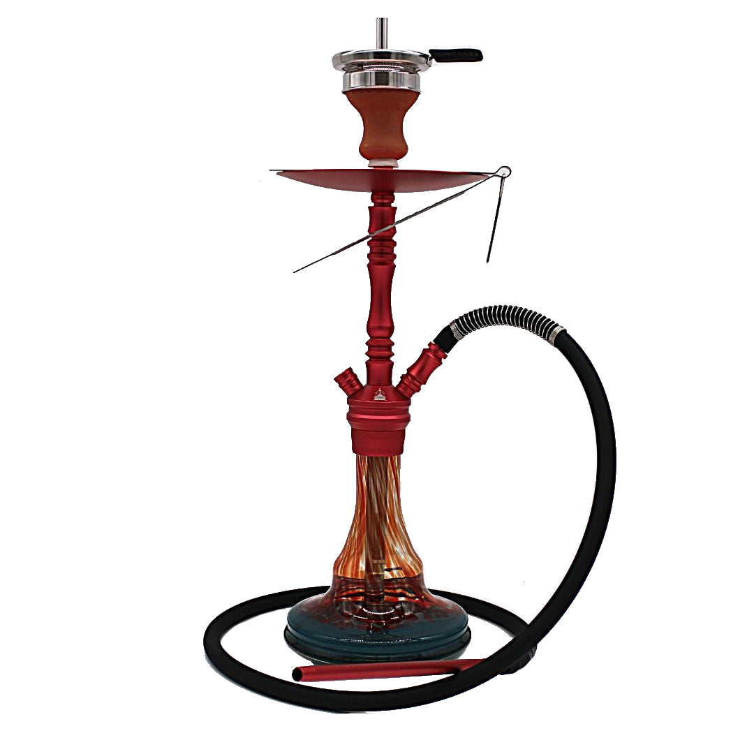 TITANIC – GENEVE Shisha-Komplettset, Blau / Rot