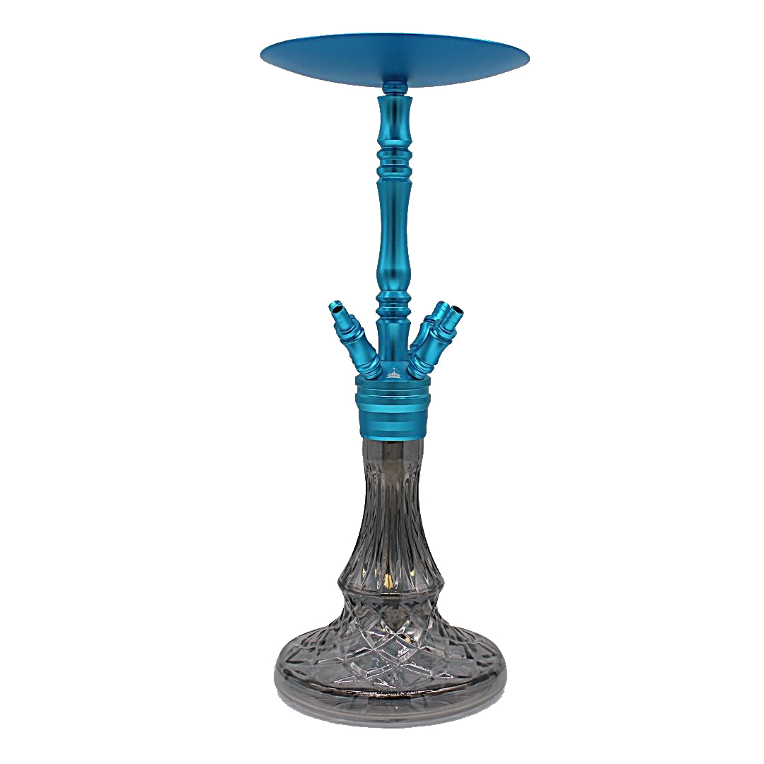TITANIC  KATARA Shisha-Komplettset, Schwarz / Grau / Blau / Rot