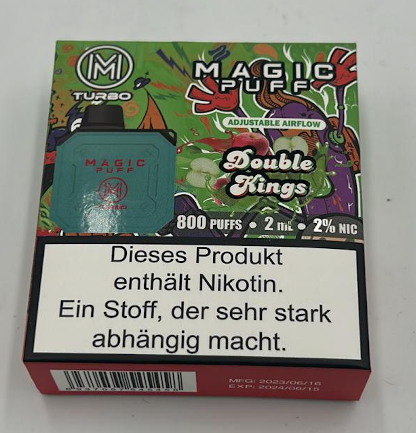 Magic Puff Turbo 800 puffs - verschiedene Sorten