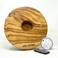 KING CROCODILE Wasserpfeife LED Massivholz-Untersetzer mit LED und Fernbedienung 27cm