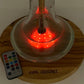 KING CROCODILE Wasserpfeife LED Massivholz-Untersetzer mit LED und Fernbedienung 27cm