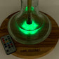 KING CROCODILE Wasserpfeife LED Massivholz-Untersetzer mit LED und Fernbedienung 27cm