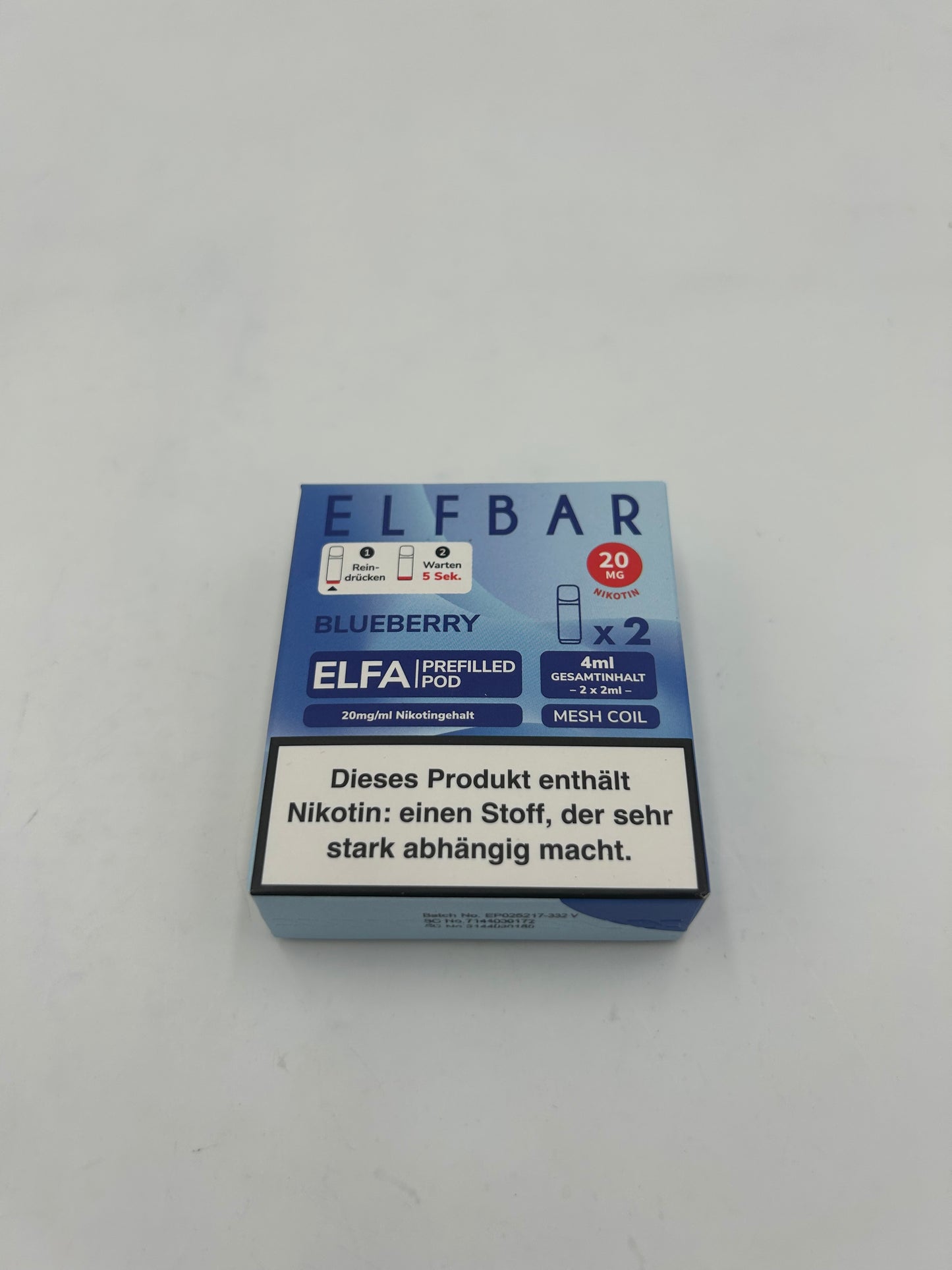 Elfa - prefilled Pods - verschiedene Geschmäcker 1 Packung = 2 Pods
