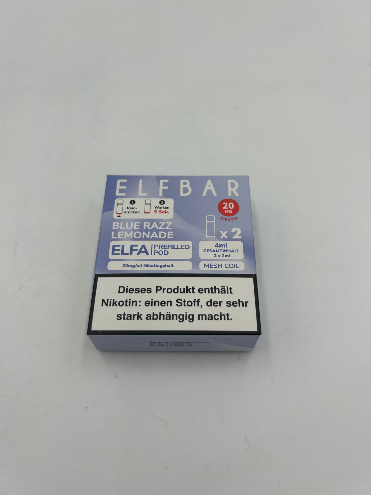 Elfa - prefilled Pods - verschiedene Geschmäcker 1 Packung = 2 Pods