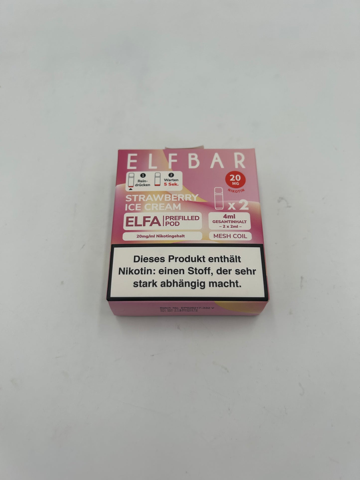 Elfa - prefilled Pods - verschiedene Geschmäcker 1 Packung = 2 Pods