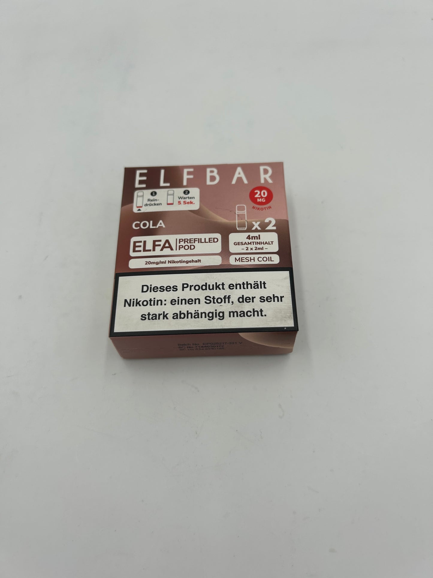Elfa - prefilled Pods - verschiedene Geschmäcker 1 Packung = 2 Pods