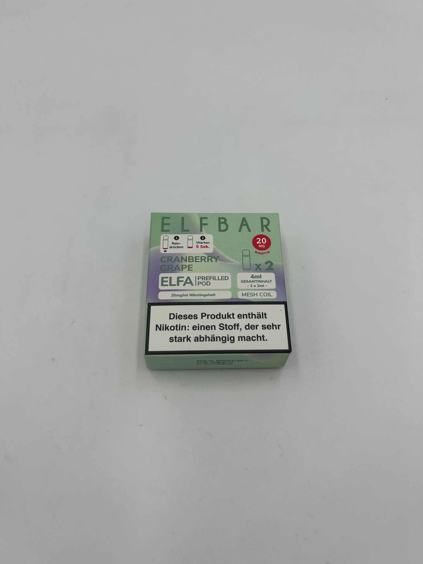 Elfa - prefilled Pods - verschiedene Geschmäcker 1 Packung = 2 Pods