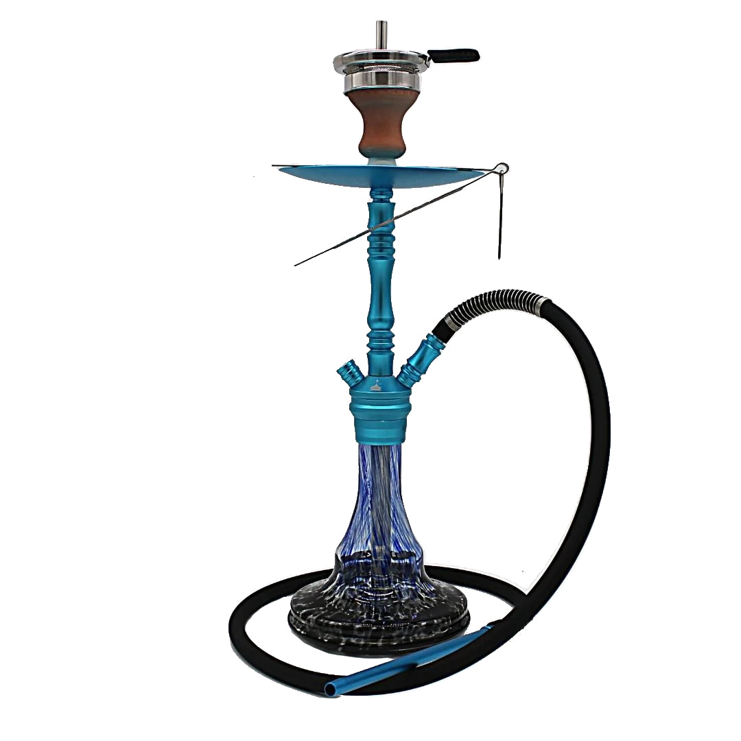 TITANIC – GENEVE Shisha-Komplettset, Blau / Rot