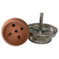 ONE NATION StoneHead Kaminkopf-Set, Stein & Ton-Gemisch und Kaminaufsatz